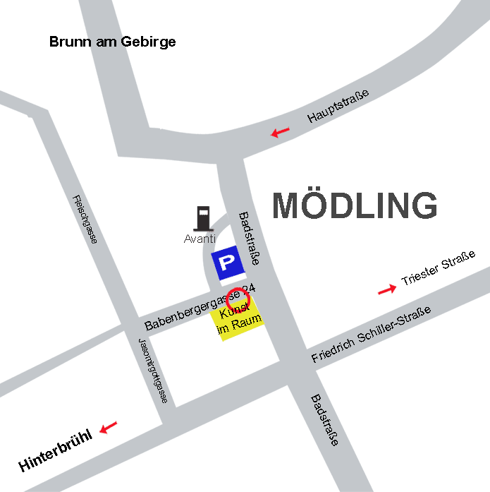 Anfahrtsplan Galerie